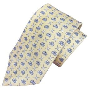 NWT Vineyard Vines Men's Butter Yellow Golf Clubs Preppy Neck Tie Formal‎ Casual